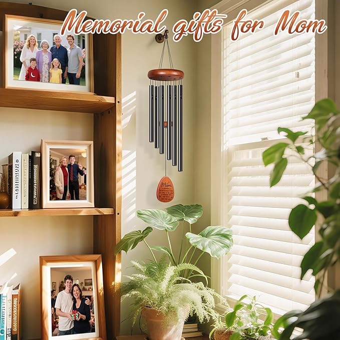 Gifts for Mom Grandma, Winzwon Wind Chimes for Outside, Mother Birthday Gifts from Daughter Son, Garden Patio Balcony Yard Decor, Christmas for Mom