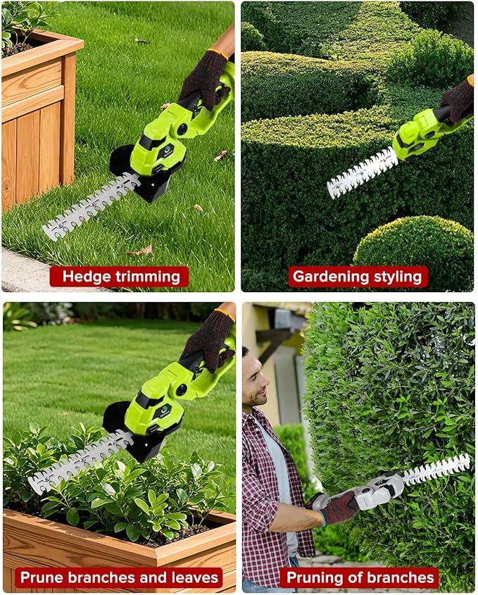 9.1inch Hedge Trimmer Blade Max Cutting Length9.1inch (230mm) Suitable for Nicklaua Green Hedge Trimmer, Includes Blades only