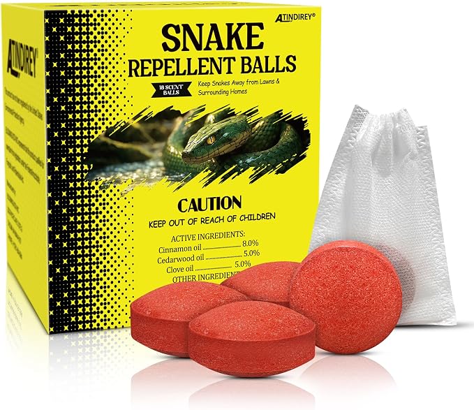 Snake Repellent for Yard Powerful,Snake Away, Keep Snakes Away for Outdoors Pet Safe,Copperhead Rattlesnake Repellent (12, Yellow)