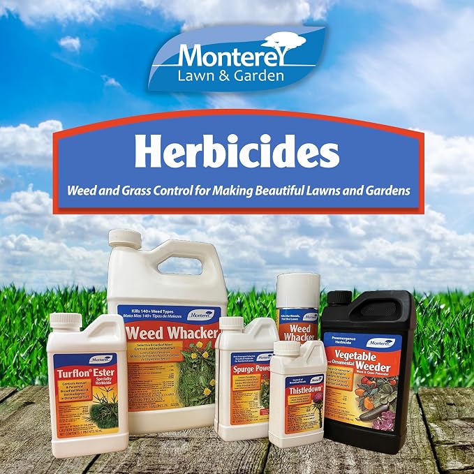 Monterey Grass Getter Bundled with Measuring Spoon - Selective Post Emergent Herbicide - Kills Weedy Grasses, Sethoxydim Herbicide - 8oz
