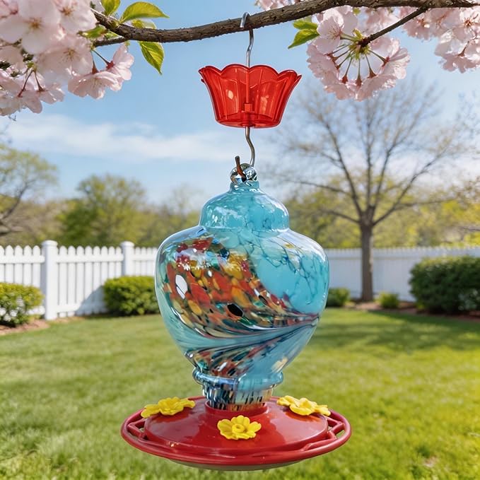 Ant Moat for Hummingbird Feeder - 3 OZ x 4 Pack Red Insect Guard with Large Capacity