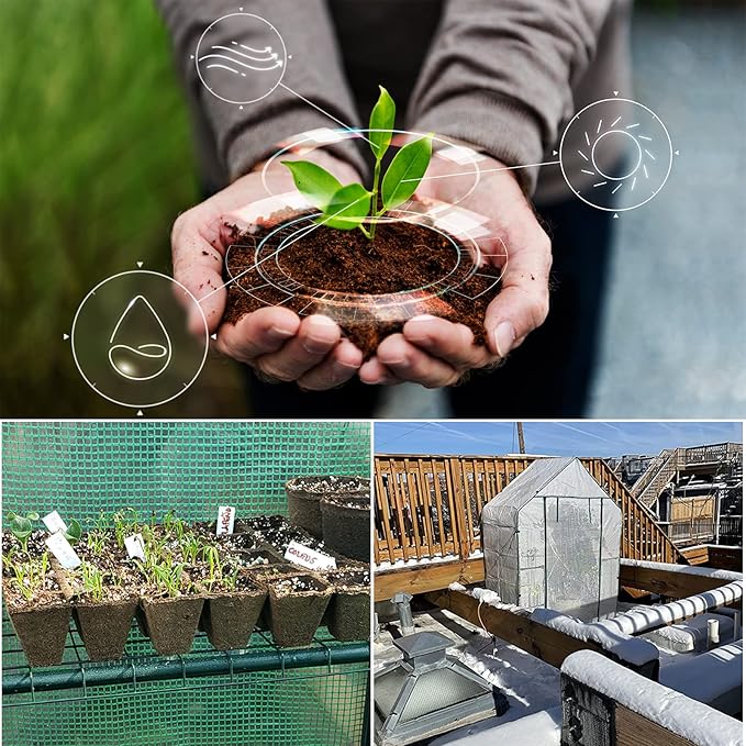 Mini Greenhouse,Greenhouses for Outdoors,Portable Walk in Green House for Garden Plants that Need Frost Protection and Away from Animals(56"x30"x76")-White