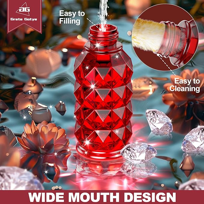 Glass Hummingbird Feeders for Outdoors Hanging, 25Oz Bird Nectar Feeder with Perch & 5 Flower Feeding Ports Leak Proof Hanging for Garden Backyard Decor, Gifts for Women Mom, Red