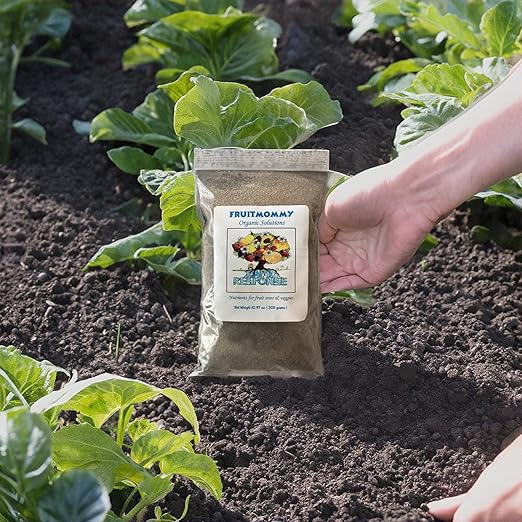 Fruitmommy Organic Solutions Rapid Response - Fast-Acting Water Soluble Organic Fertilizer for Vegetables, Plants, Flowers, & Fruit Trees