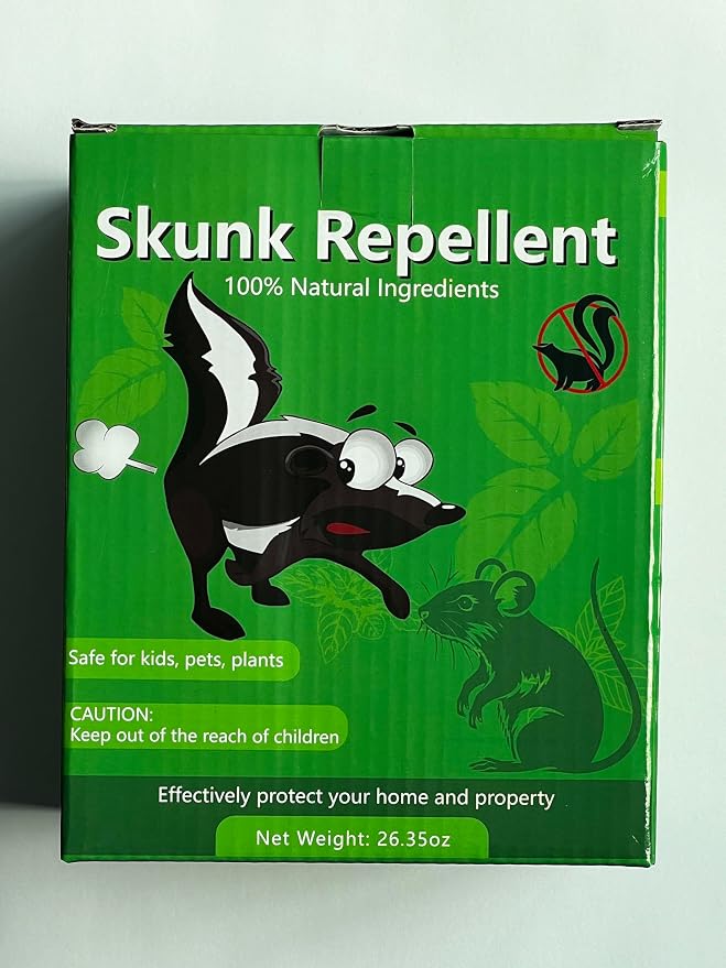 36 Pack Skunk and Raccoon Repellent for Yard, Powerful Peppermint Keep Rodent, Mice, Skunk, Raccoon, Squirrel Away from Yard Garden Lawn, Safe for Pets & Family