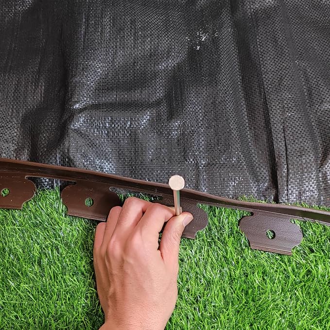 Landscape Stakes,Metal Galvanized Landscape Spikes for Artificial Turf,Tent Spikes,Paver Edging (25, 6 in)