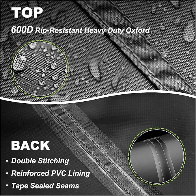Patio Round Tabel Cover Waterproof 32 Inch 600D Oxford Outdoor Table Cover for Winter DustProof Heavy Duty