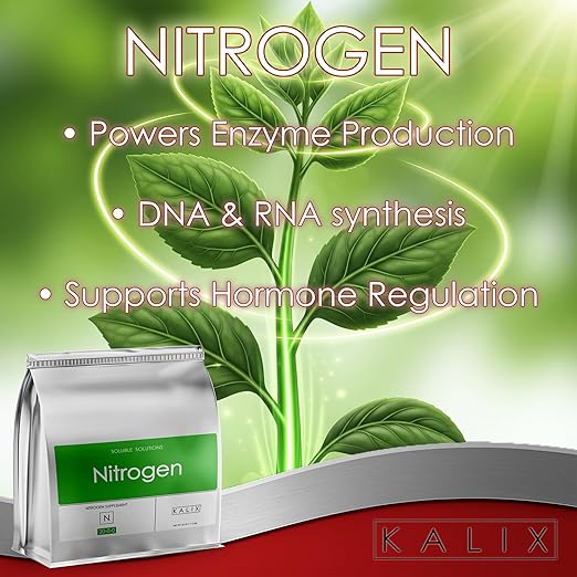 KALIX Nitrogen | 21-0-0 Ammonium Sulfate Fertilizer | Water-Soluble Nutrient for Vegetative Growth | Boosts Leafy Greens, Lawns, and High-N Demand Crops | Clean Feeding | 25 pounds