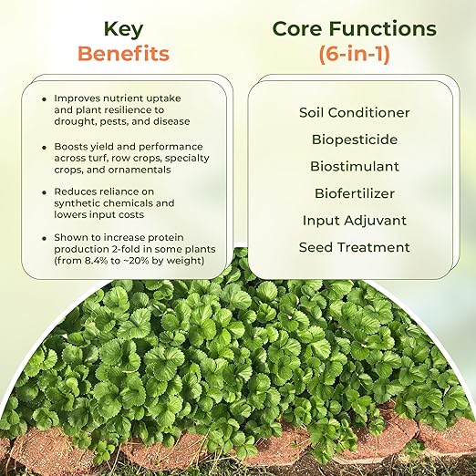 Liquid Soil Conditioner Concentrate (1 Gallon) – OMRI Listed Formula for Soil Health, Root Strength & Plant Vitality – for Indoor Plants, Lawn & Garden