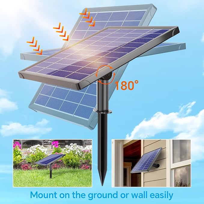 Antfraer Solar Fountain Pump for Bird Bath 6.5W, Solar Water Pump with Dry-Run Protection, Solar Fountain with Double-Layer Nozzles & 5FT PVC Tubing for Small Pond Bird Bath Waterfall DIY