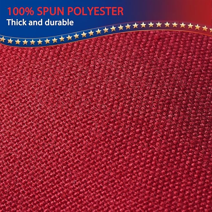 American Flag for Outside 8x12 FT, Deluxe Heavy Duty Spun Polyster, TearProof and Waterproof Super Tough Series, All Weather High Wind USA US Flag with Embroidered Stars, Sewn Stripes, Brass Grommets