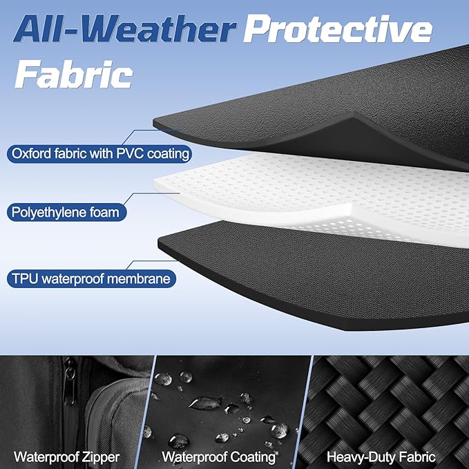 Heavy-Duty Protective Cover Compatible with EcoFlow DELTA 2 Max & Extra Battery, 1680D Waterproof Dustproof Storage Case with Side Accessory Pocket, Precision Fit for Outlets & Ventilation (Black)