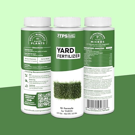 Yard Fertilizer – Liquid Lawn & Grass Fertilizer for Green, Healthy Turf, 32 oz