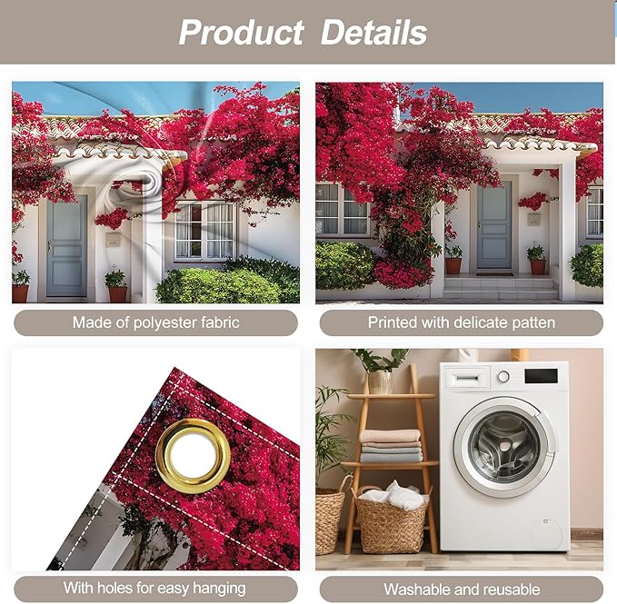 7 * 16FT Summer Garage Door Cover Decorations Sunset Palm Trees Garage Door Banner for Outdoor Indoor Summer Party Photography Backdrop (red, 7 * 16 ft)