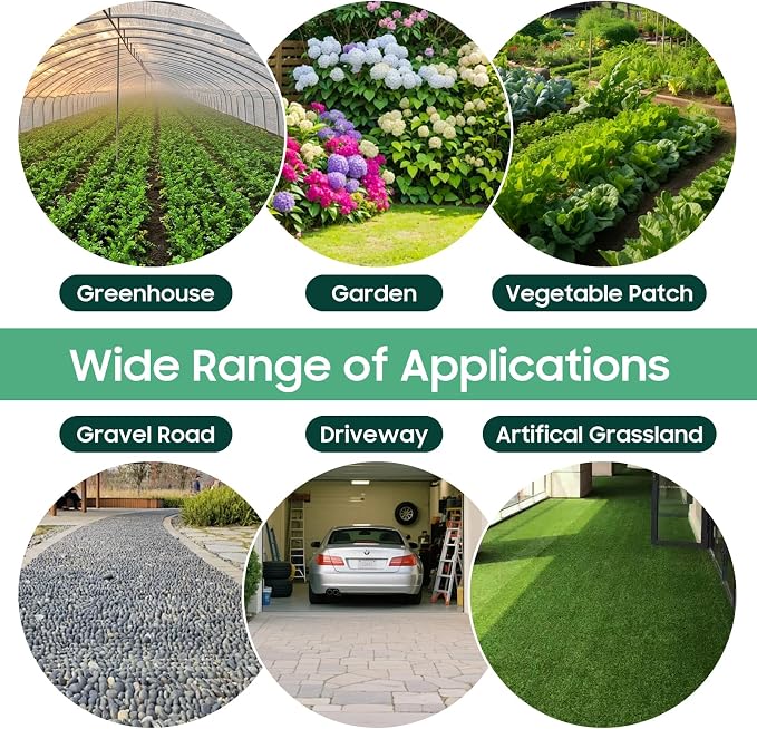 4FT x 100FT Weed Barrier Landscape Fabric, 3.2oz Heavy Duty Garden Cloth, Ground Cover for Gardening, Farming, Landscaping with 30 U-Shaped Staples Pegs