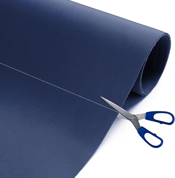Nylon Fabric, 58" W 420D Waterproof Fabric 5 Yard Ripstop Nylon Material Outdoor Upholstery Twill Sewing Material for Patio Chair, Lining, Cushion, Purse, Tote Bag, Tarp Cover, DIY Project Navy Blue