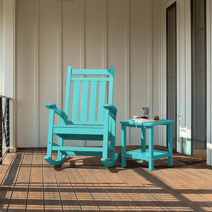 SERWALL Double Adirondack Side Table End Table- Tiffany
