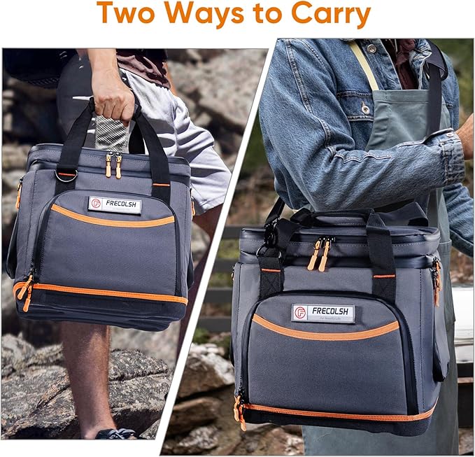 Double-Layer Travel Carrying Case for Jackery Explorer 1000 v2 – Hard Molded Bottom, Side Ventilation & Front Pockets, Portable Power Station Storage Bag for Jackery Accessories & Solar Generator
