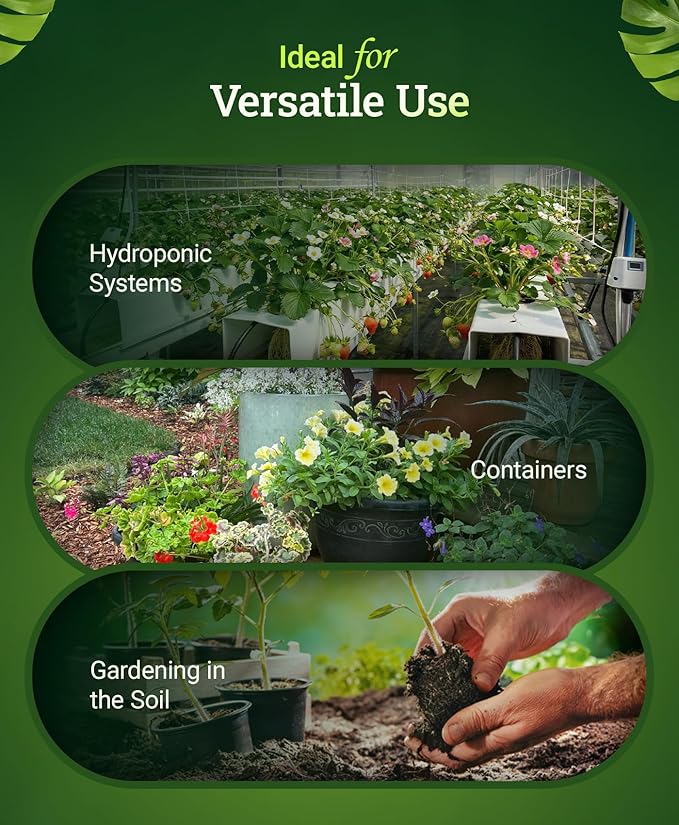 FoxFarm Open Sesame Water Soluble Fertilizer for Early Stage Flowering - Easy to Mix, High Phosphorus Fertilizer 5-45-19 Formula - Supports Bud Development, Ideal for Hydroponic & Soil Gardening -6 oz