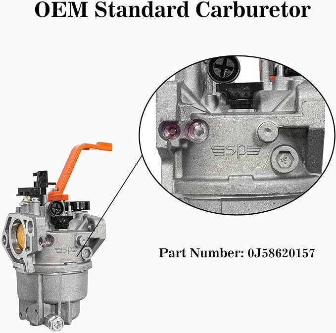 fullas SP Generator Carburetor for Generac GP5500 GP6500 GP6500E OEM Part 0J58620157