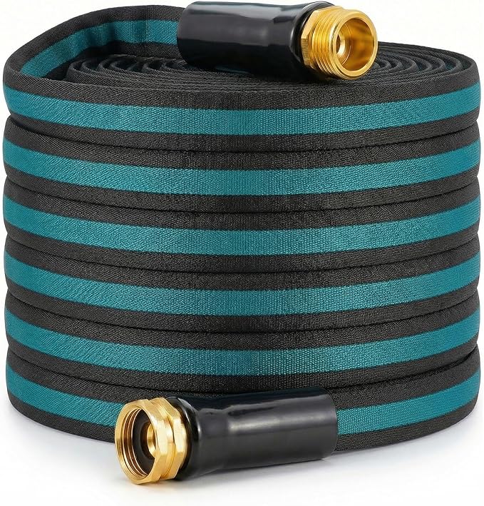 25FT Lightweight Garden Hose – Kink-Resistant, Flexible, High-Pressure Hose for Outdoor Watering, Lawn Care, Garden, and Car Cleaning