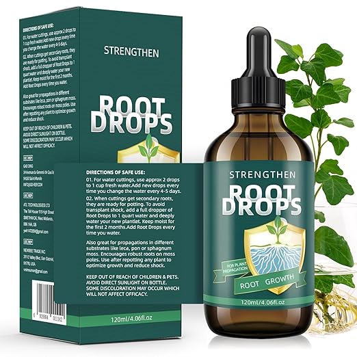 IBA Rooting Hormone for Cuttings – Liquid Root Stimulator for Fast Root Growth in Water, Soil, Moss & LECA | for Houseplants Like Pothos, Monstera (4.06 oz)