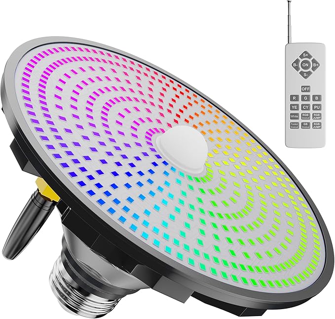 LED Pool Light Bulb for Inground Pools – RGBW 70W Swimming LED Pool Lights, 12 Color Modes, Adjustable Brightness & Speed, Remote Control, Energy Efficient, E26 Base