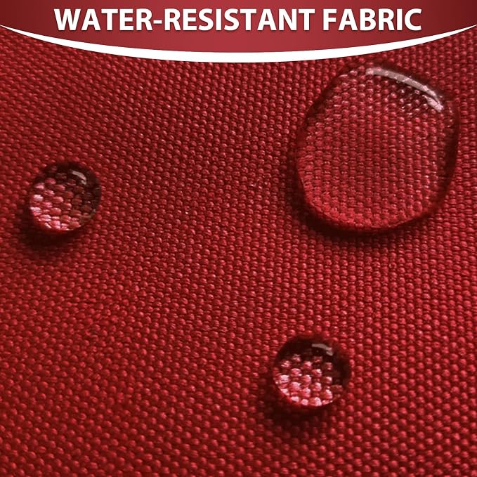 Waterproof Canvas Fabric by The Yard 58inch 600D Upholstery Material Polyester Fabric Outdoor Water Resistant Fabric for Sewing Chair Patio Cushion Purse Bag Interior, Pre Cut 5 Yard Red