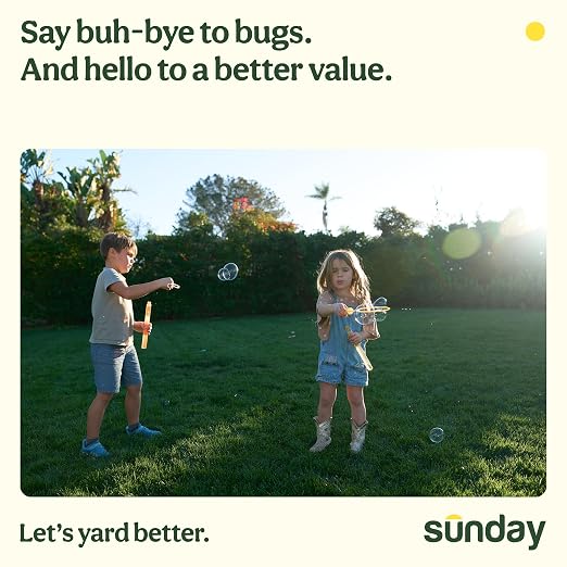 Sunday Fire Ant Fighter, Kills Fire Ants and Harvester Ants, Bio-Based Bait Granules, Colony Control in 24 Hours, Outdoor Use for Yard and Garden, 2-Pack (2 x 1 lb Bags)