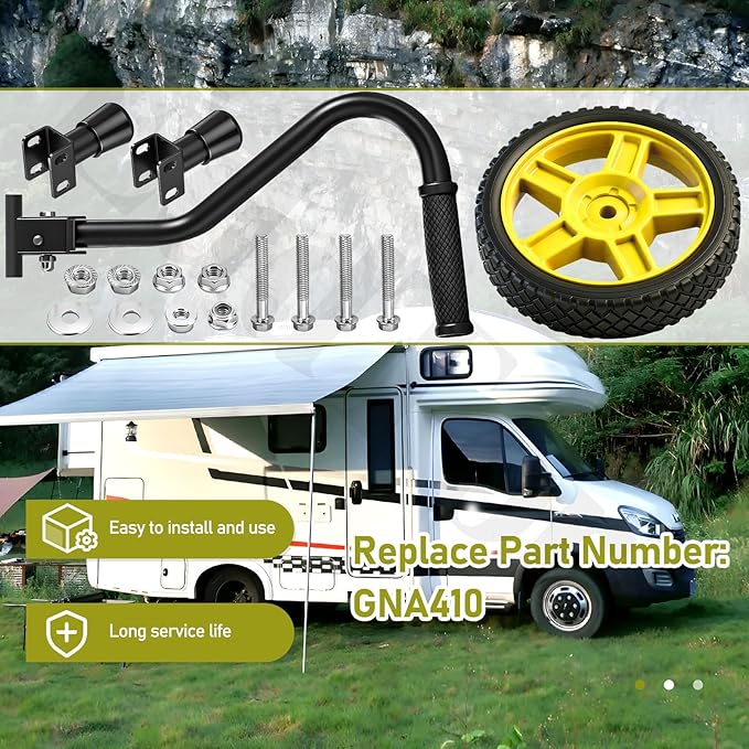 GNA410 Generator Wheel and Handle Kit for W-EN 4500 and 4750-Watt Generators, Compatible with W-EN DF475T, DF475, GN4500, DF472, DF475X, DF472X