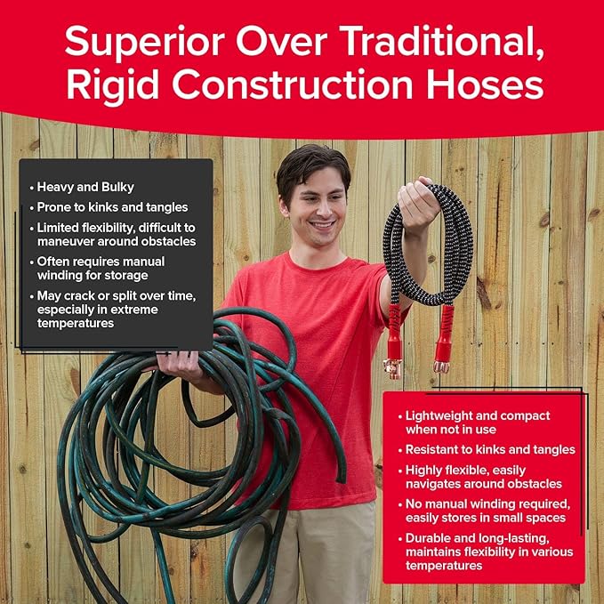 Pocket Hose 75 FT Copper Head Expandable Garden Hose with Pocket Pivot, No Tangles, AS SEEN ON TV, 360° Swivel, Tri-Tex Tubing, Force Field Jacket, Lead-Free, No-Kink, Anti-Burst w/APT