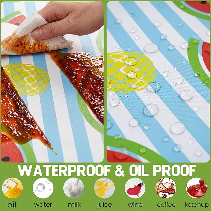 Picnic Table Cover with Bench Covers Waterproof Elastic Rectangle Tablecloth Camper Essentials Supplies Rv Car Travel Gear Must Haves Accessories Fitted Table Cloth Outdoor Road Trip Camping Gifts 6ft