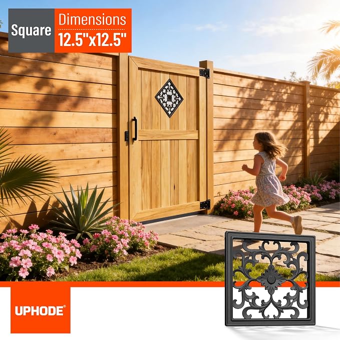Aluminum Alloy Decorative Insert for Fencing，Metal Fence Panel Inserts, Rustproof Garden Yard Patio Decor