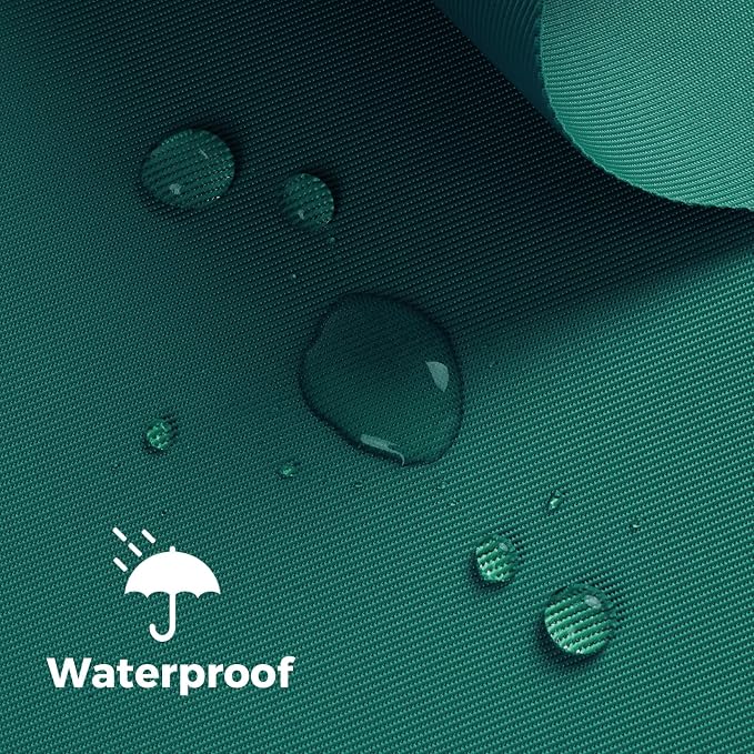 Nylon Fabric, 58" W 420D Waterproof Fabric 1 Yard Ripstop Nylon Material Outdoor Upholstery Twill Sewing Material for Patio Chair, Lining, Cushion, Purse, Tote Bag, Tent, Tarp Cover, DIY Project Teal