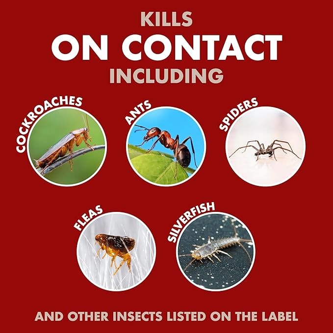 Spectracide Bug Stop Home Barrier2, 1.33 Gallons, AccuShot Refill Kills on Contact for Indoor Plus Outdoor Foundation Treatment Insect Control, Kills Ants, Roaches, Spiders, Fleas, Silverfish