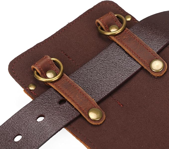 Tourbon Leather Florist Tool Waist Pouch Belt Garden Shoulder Crossbody Tools Bag Gardening Pruning Shears Holder Organizer Kit 4 Pockets