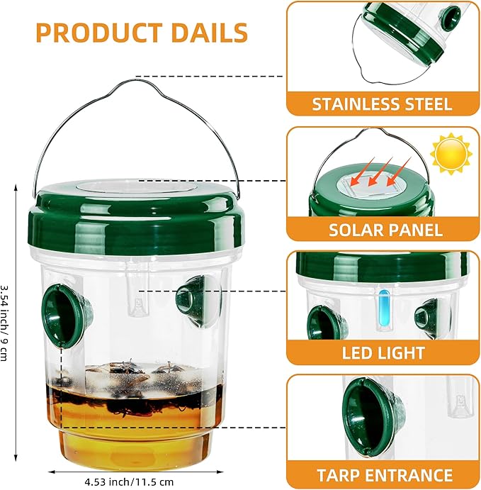 3pc Wasp Traps Outdoor Hanging