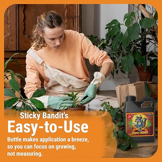 Cronk Nutrients Sticky Bandit Plant Food Carbohydrate – Boost Plants Flavour and Resin Production – Suitable for Soil, Soilless and, Hydroponic – Increase Aroma and Taste, 1L