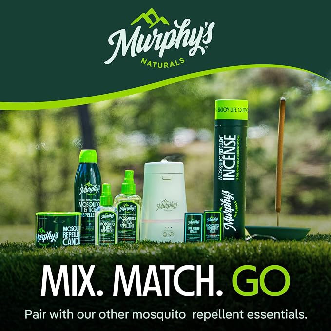 Murphy's Naturals Mosquito Bug Repellent Candle for Outdoor Patio, Citronella & Essential Oils, Soy/Beeswax Blend, 30-Hour Burn Time, 9 oz, 1-Pack