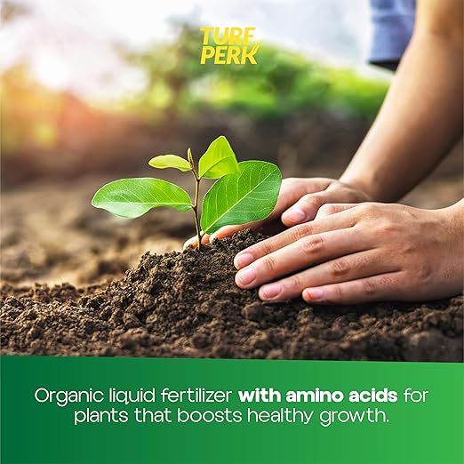 Turf Perk Garden Perk All Natural Liquid Solution – 16 fl oz – Concentrate Makes Up to 16 Gallons – Plant & Vegetable Nutrient Formula – Indoor & Outdoor – Safe for Pets