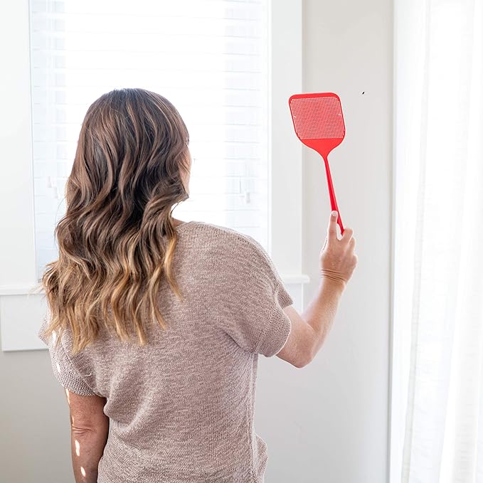 Fly Swatters | Picks UP The Bug w/ 904 Spikes | Now in an Assorted Color 2 Pack | Patented & Made in The USA | Insects, Bugs and Fly Killer