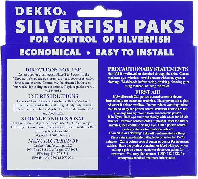 Dekko Silverfish Paks (Pack of 2)
