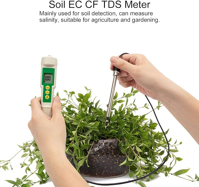 LiebeWH EC Meter Digital Pen 3 in 1 for Water Quality nity Tester Gardening Tool