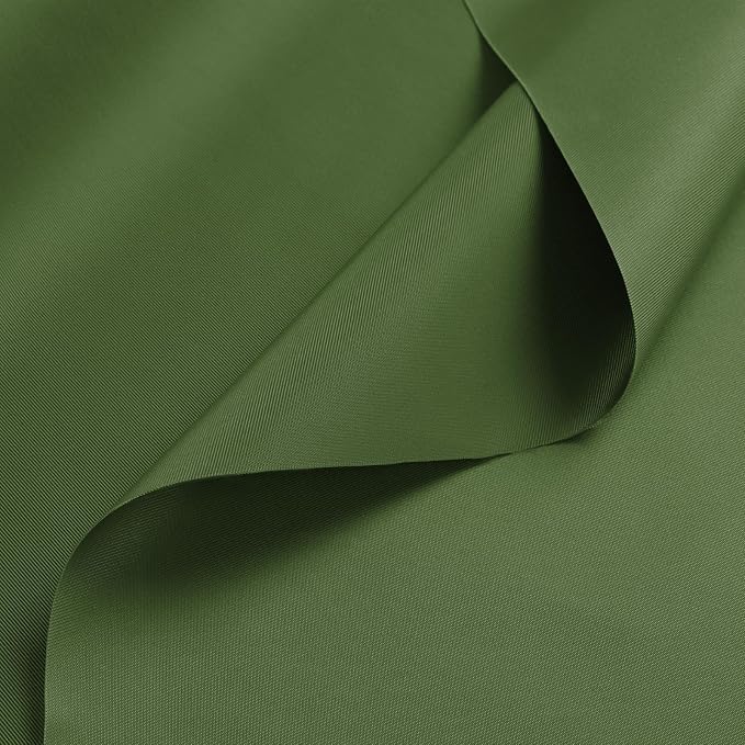 Nylon Fabric, 58" W 420D Waterproof Fabric 1 Yard Ripstop Nylon Material Outdoor Upholstery Twill Sewing Material for Patio Chair, Cushion, Purse, Tote Bag, Tent, Tarp Cover, DIY Project Retro Green