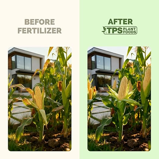 High Nitrogen Fertilizer for Corn – Liquid Plant Food for Strong Stalk Growth, Deep Green Leaves & Bigger Ear Development, 1 Gallon