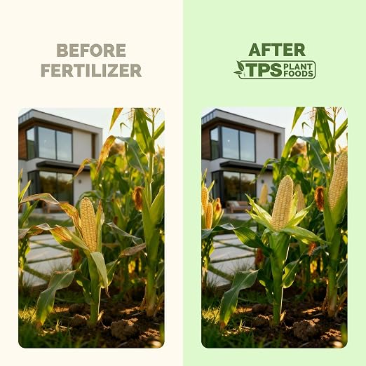 High Nitrogen Fertilizer for Corn – Liquid Plant Food for Strong Stalk Growth, Deep Green Leaves & Bigger Ear Development, 32oz
