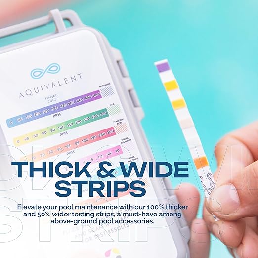 Advanced Pool & Hot Tub Test Strips with AI-Powered Mobile App - All-in-One Water Test Kit for Pools, Spas, and Above Ground Pool Accessories (Starter kit)