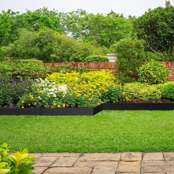 40" L X 4.5" H Galvanized Steel Landscape Edging, 10 Pack Metal Edging for Landscaping, Hammer-in Metal Garden Edging for Lawn, Yard & Pathway Border