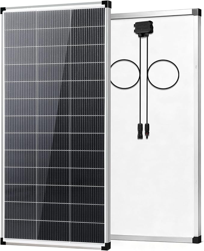 200w Solar Panel,200 watt Solar Panel 12v n Type 18bb Solar Panels A+ Grade PV Module IP68 Waterproof,25% high Efficiency Solar Cell 200w Solar Panels for Off Grid RV Boat Rooftop Camper