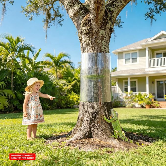 Thickened PVC Tree Guard - Transparent, Iguana & Squirrel Deterrent, Reusable Wrap